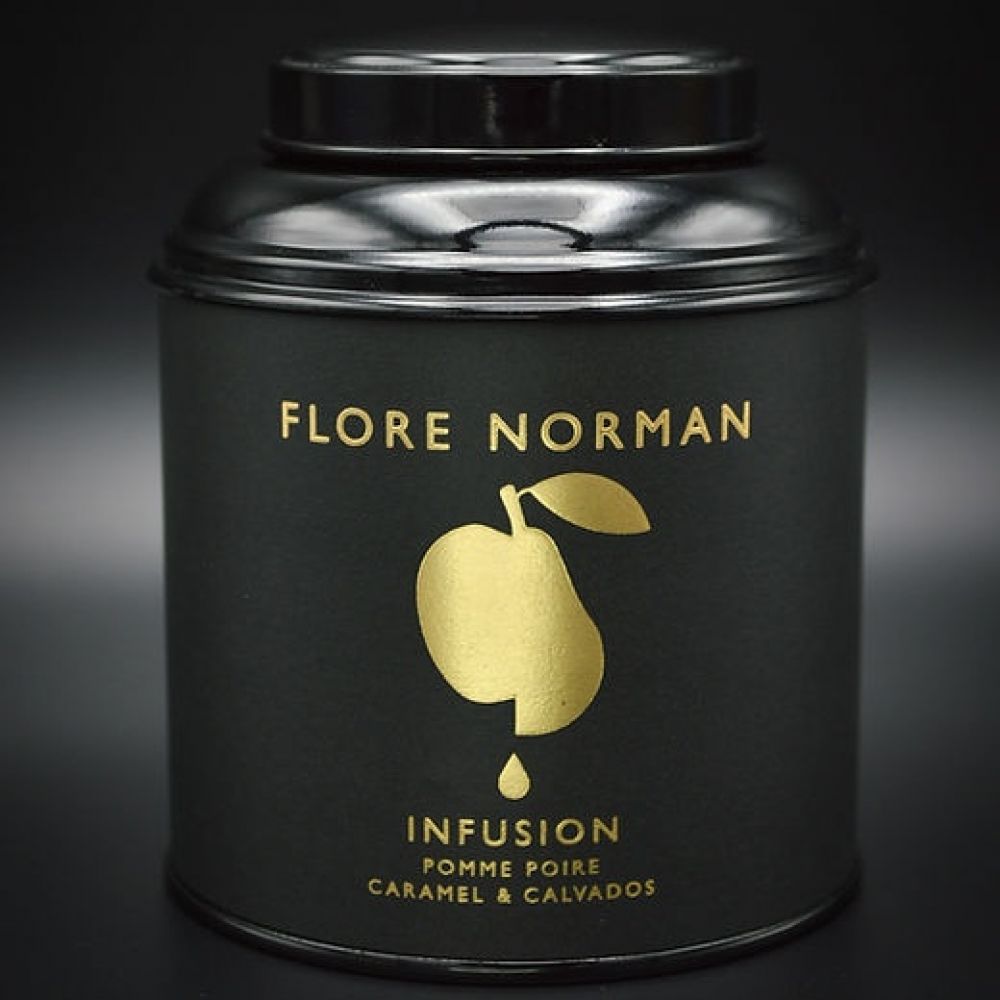 Boite 100g - Infusion - Pomme Poire Caramel Calvados