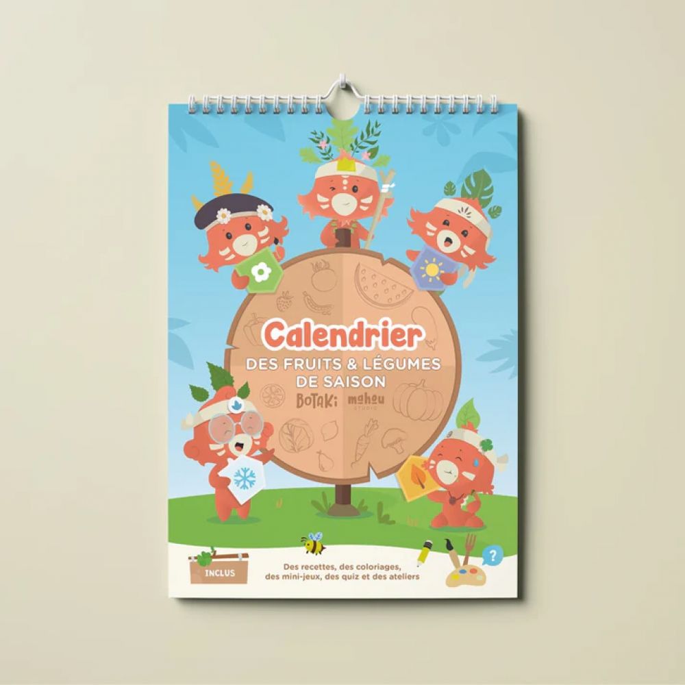 Calendrier intéractif Botaki - Fruits et légumes de saison