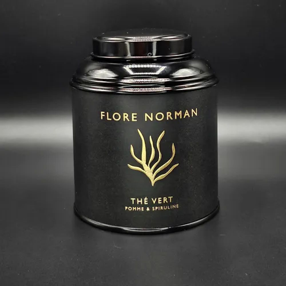 Boite 100g - Thé vert - Pomme Spiruline