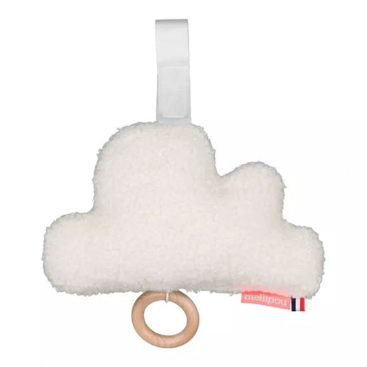 Boite à musique - Minibam nuage en moumoute blanche - Stevie Wonder