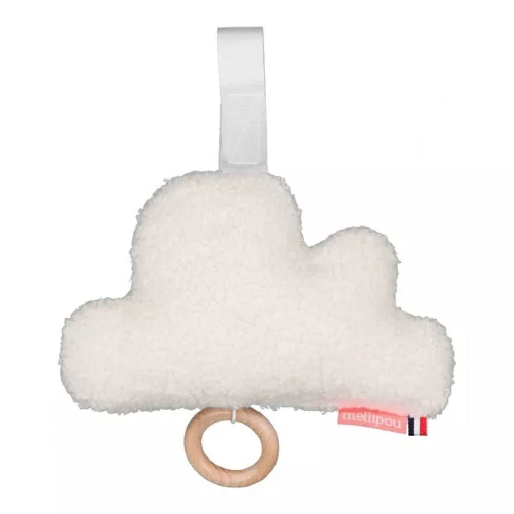 Boite à musique - Minibam nuage en moumoute blanche - Stevie Wonder