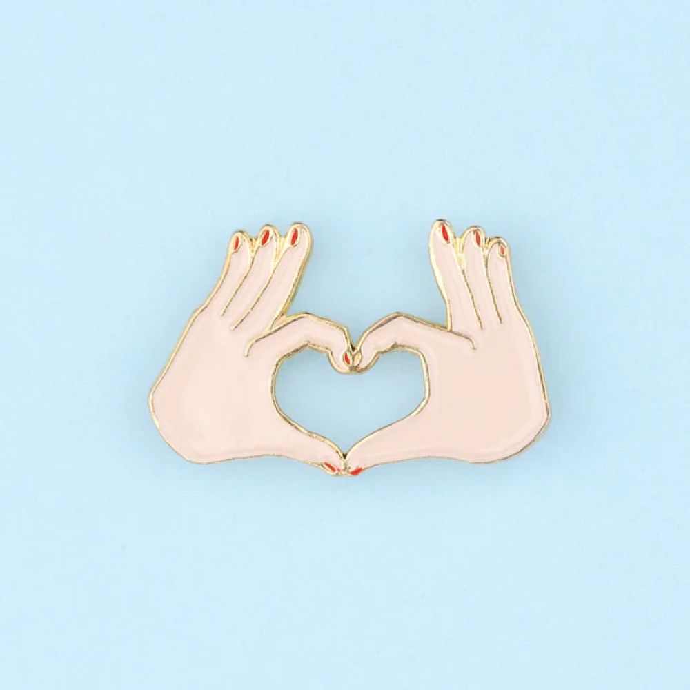Pin's - Amour, coeur avec les doigts