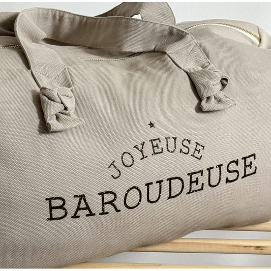 Sac polochon - Grège - Joyeuse baroudeuse