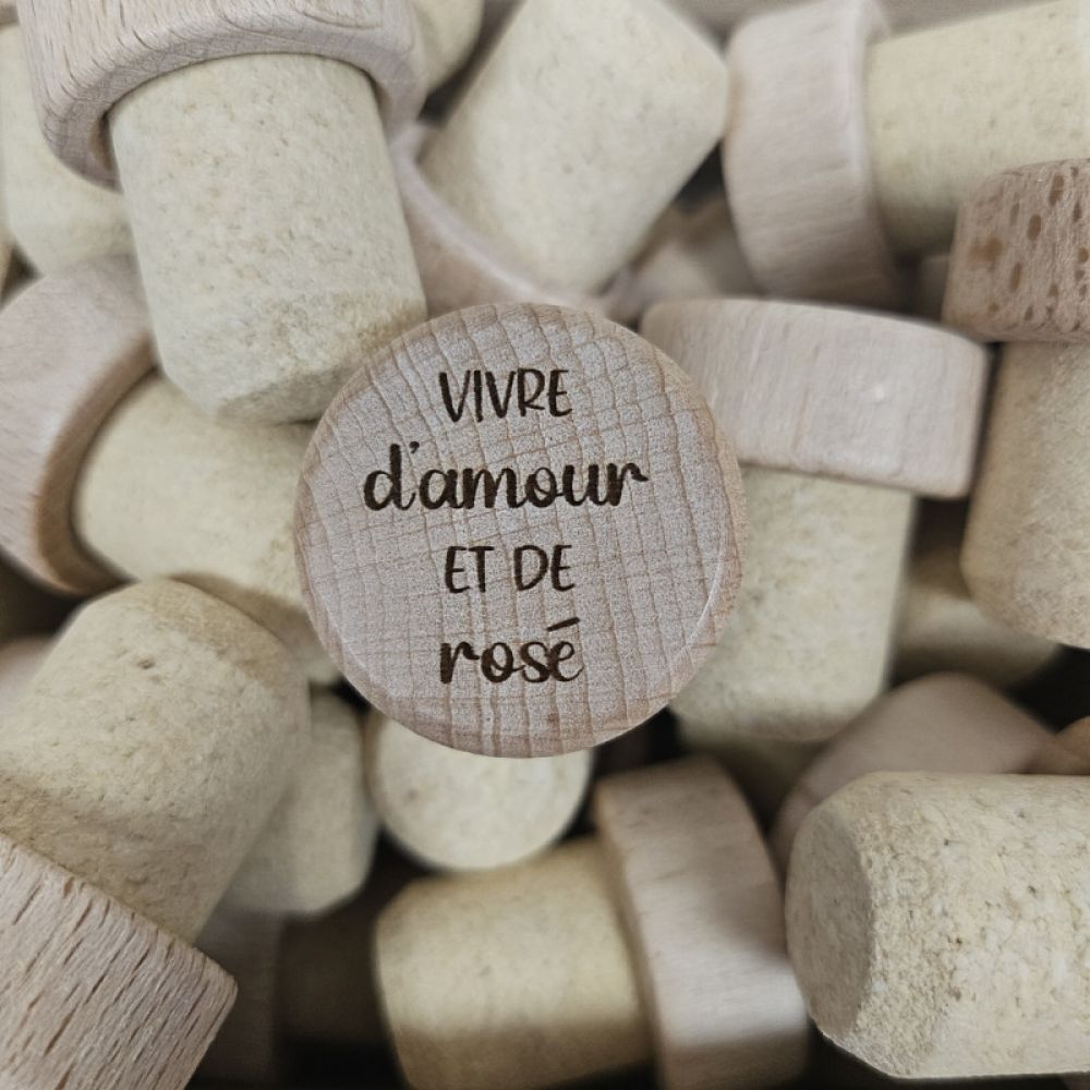 Bouchon - Vivre d'amour et de rosé