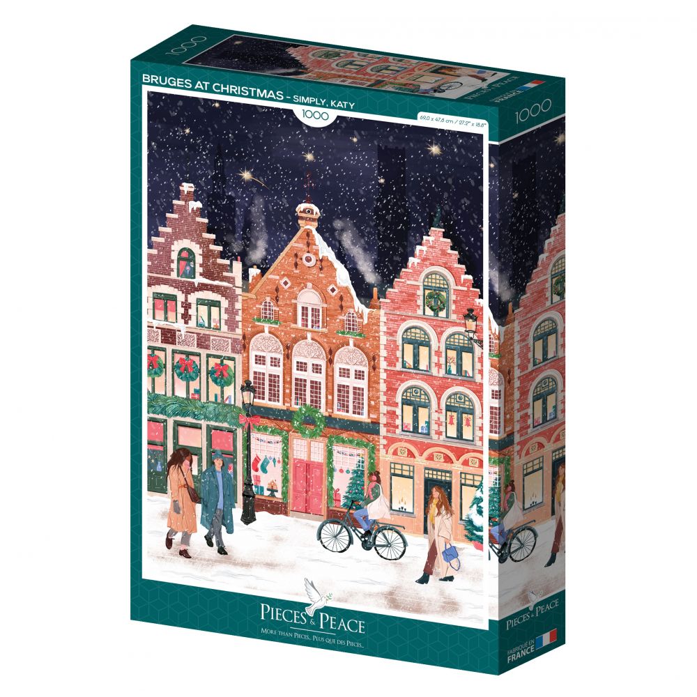Puzzle 1000 pièces - Marché de Noël à Bruges