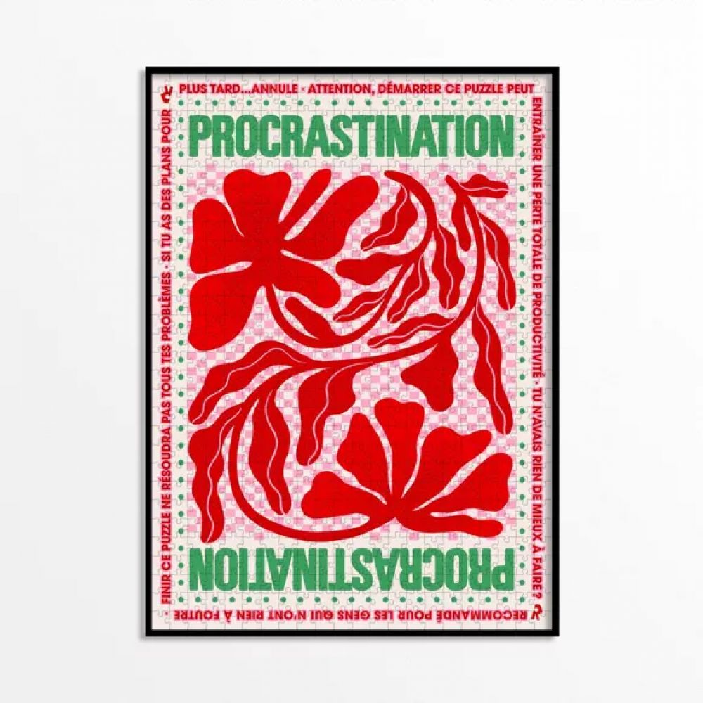 Puzzle 1000 pièces - Procrastination
