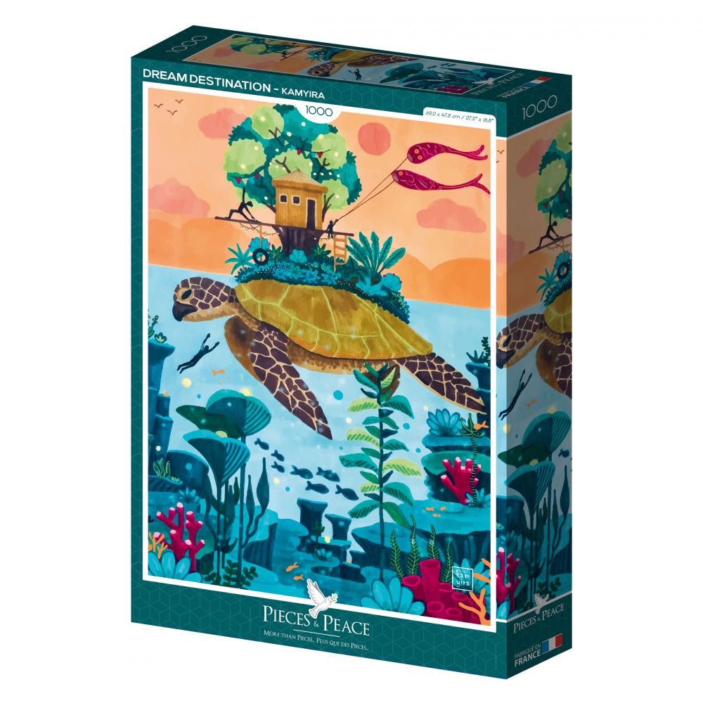 Puzzle 1000 pièces - Dream destination tortue
