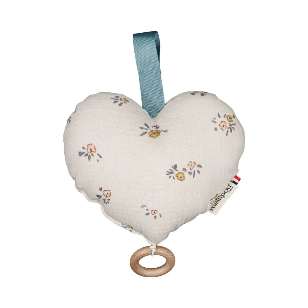 Boite à musique - Minibam coeur musical à fleurs - Stevie Wonder