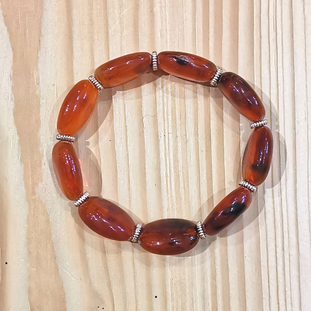 Bracelet Jane - taille S/M - caramel