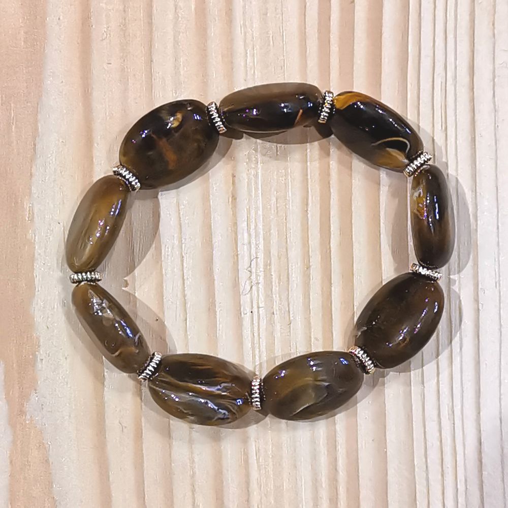 Bracelet Jane - taille S/M - chocolat