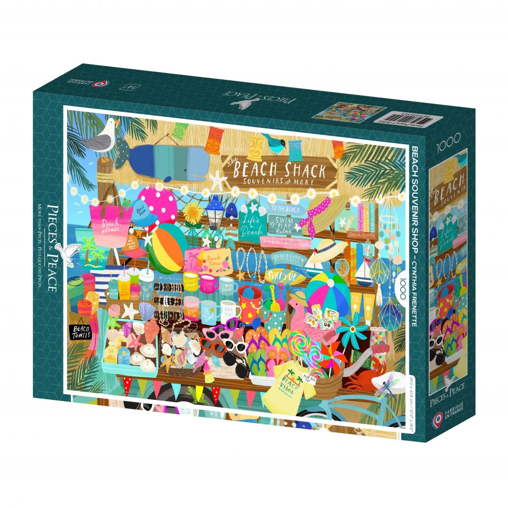 Puzzle 1000 pièces - Boutique de souvenirs de plage