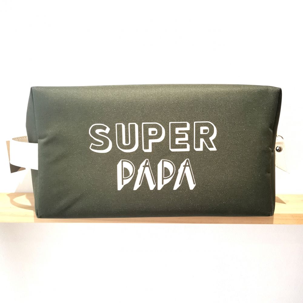 Trousse de toilette - Taille M Brooklyn kaki - Super papa