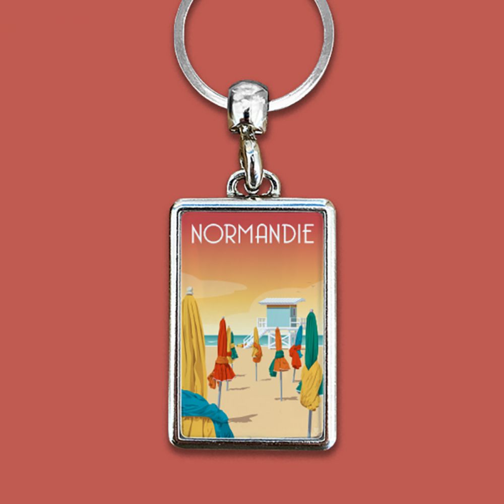 Porte-clés - Normandie - Les Parasols
