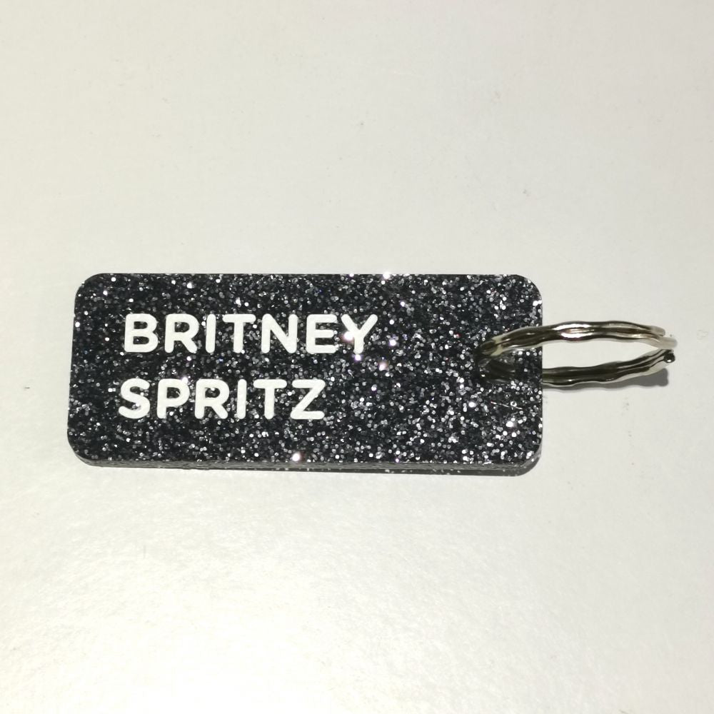 Porte-clés à paillettes - noir - Britney Spritz