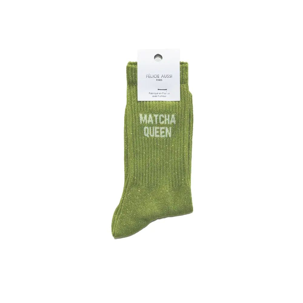 Chaussettes à paillettes 36/40 - Vert - Matcha queen