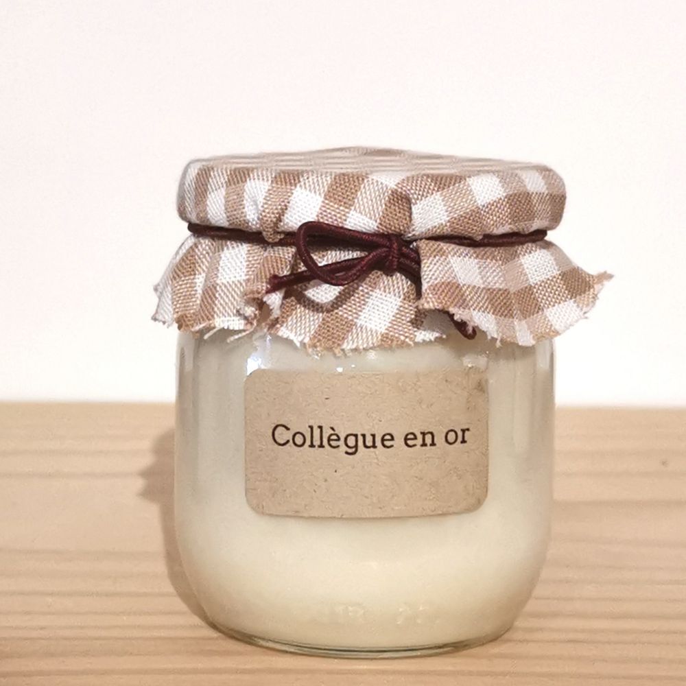 Bougie végétale parfumée - Collègue en or