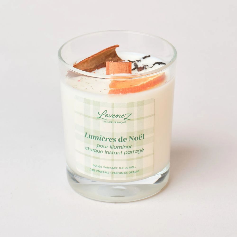 Bougie parfumée au Thé de Noël - Lumières de Noël