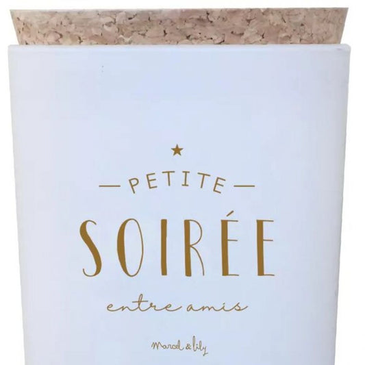 Bougie végétale - bois noir - Petite soirée entre amis