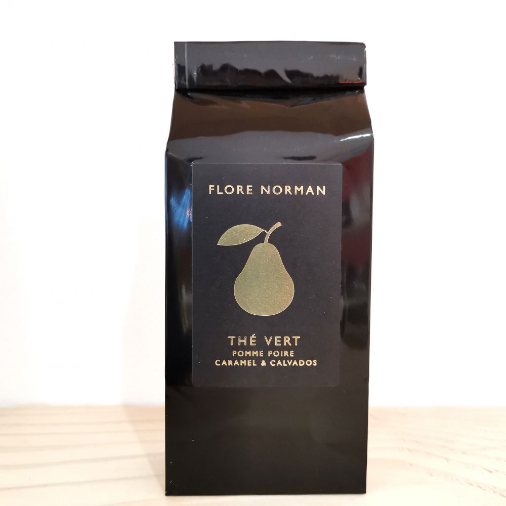 Sachet 100g - Thé Vert - Pomme Poire Caramel Calvados