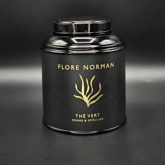 Boite 100g - Thé vert - Pomme Spiruline
