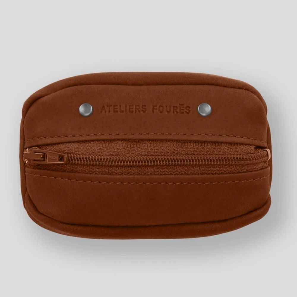 Grain de café avec emplacement carte bancaire Hector - Fauve camel