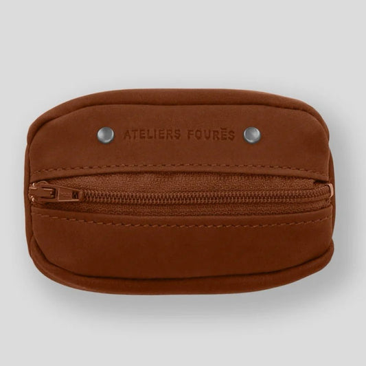 Grain de café avec emplacement carte bancaire Hector - Fauve camel