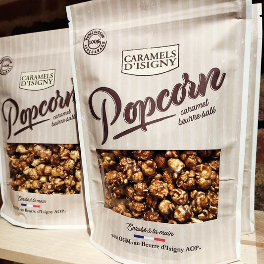 Popcorn au caramel d'Isigny beurre salé