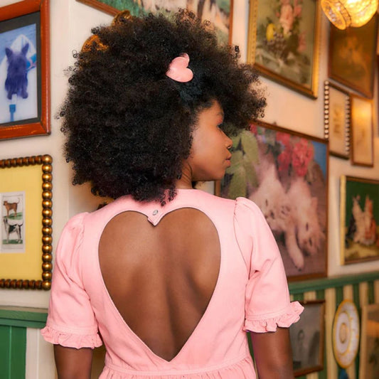 Pince à cheveux - Coeur rose