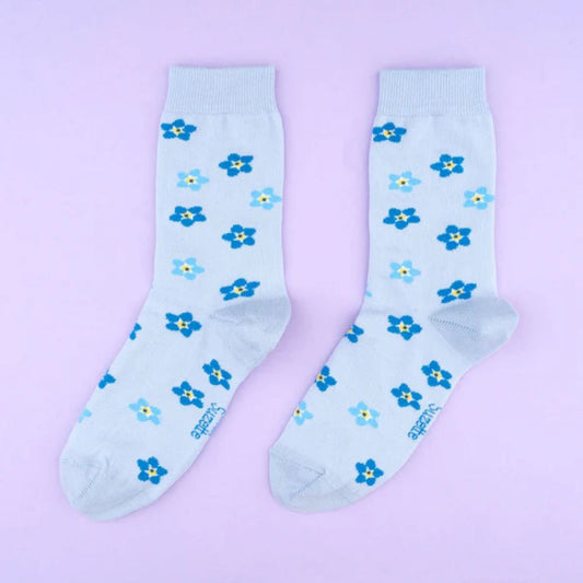 Chaussettes 35/44 - Myosotis bleu