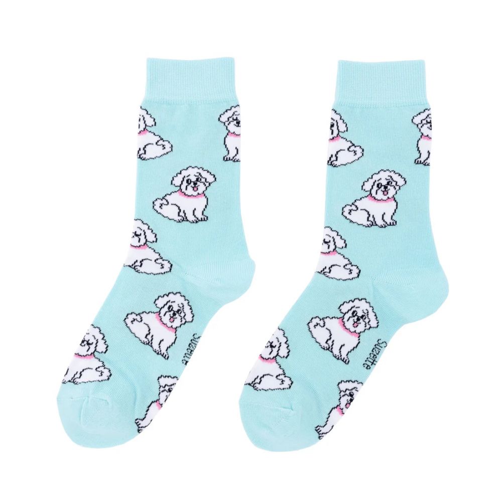 Chaussettes 35/44 - Bichon bleues