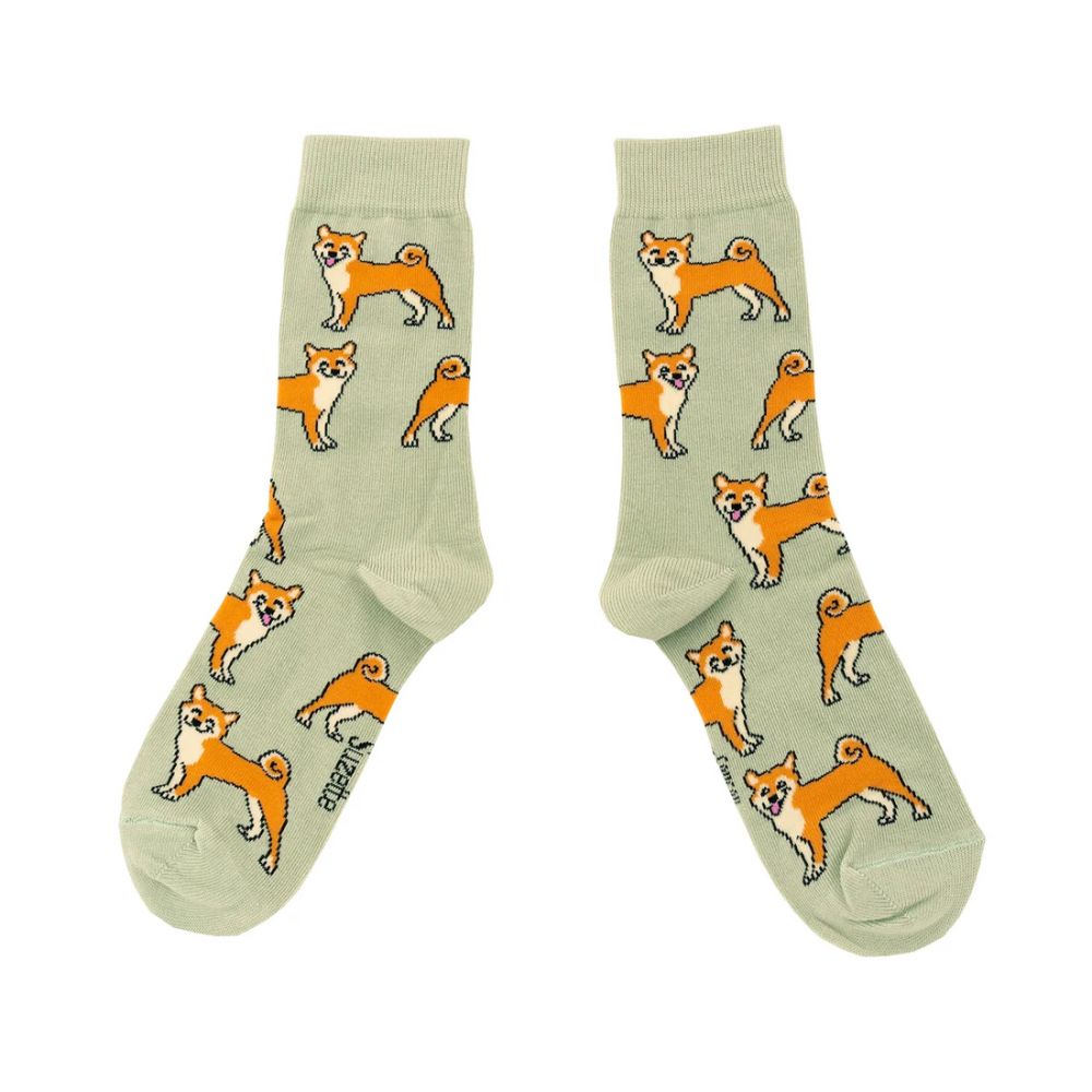 Chaussettes 35/44 - Shiba vertes