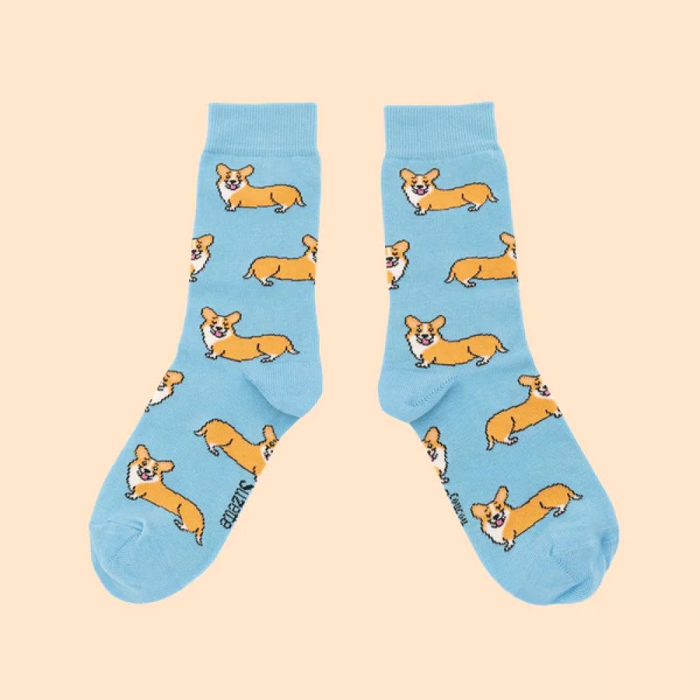 Chaussettes 35/44 - Corgi bleues