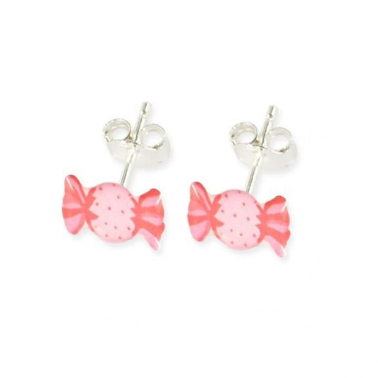 Boucles d'oreilles puces enfant argent 925 - bonbon