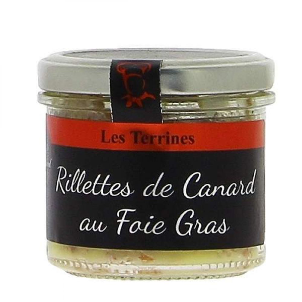 Rillettes de canard au foie gras