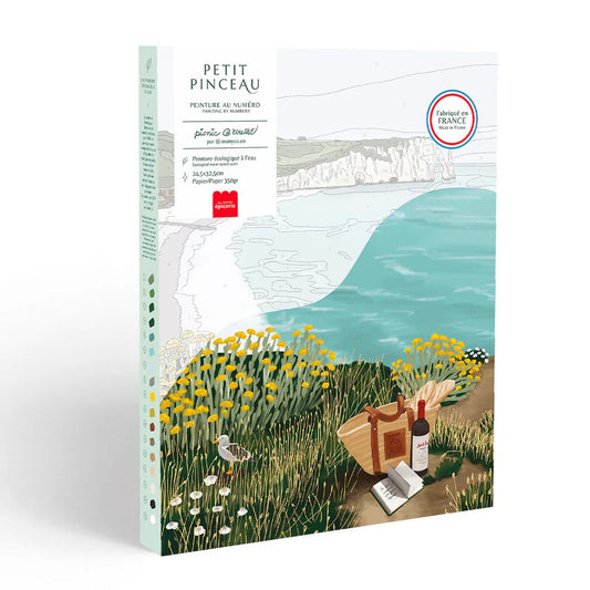Coffret peinture au numéro - Picnic à Étretat