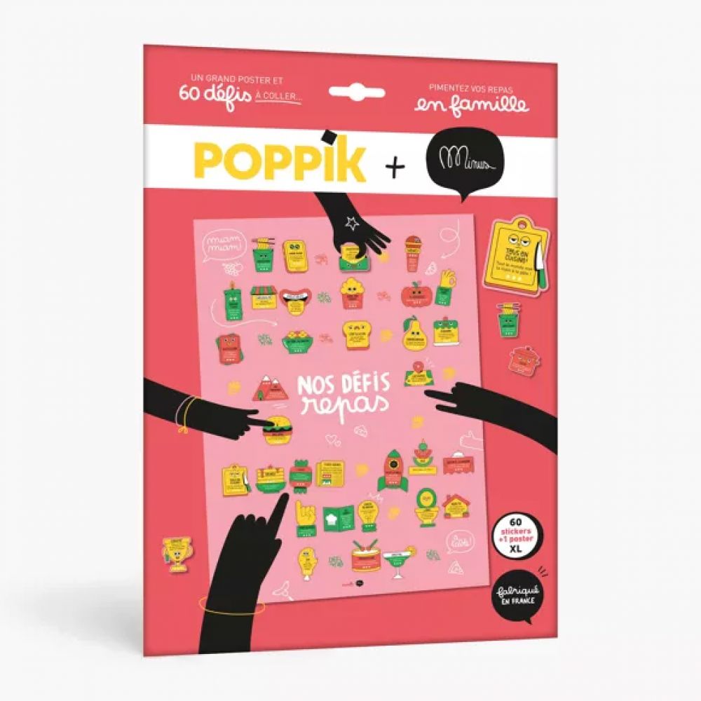 Poster à sticker - Les défis repas