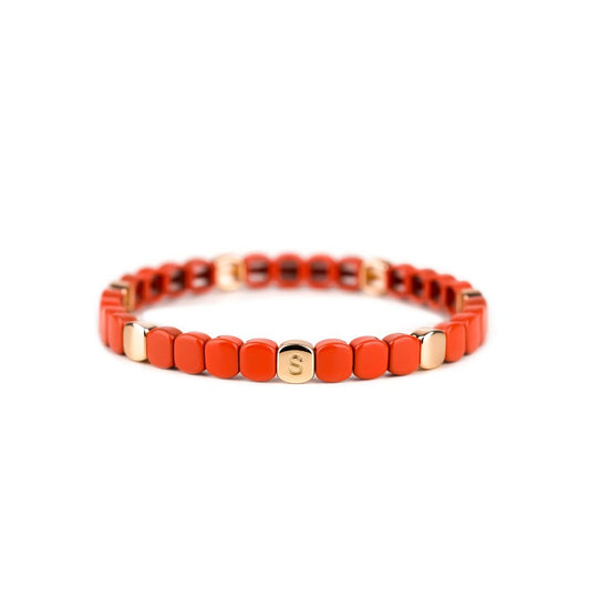 Bracelet Simone à Bordeaux - Colorful mini - corail