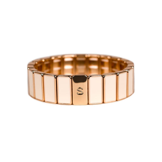 Bracelet Simone à Bordeaux - Rectangle serti - beige