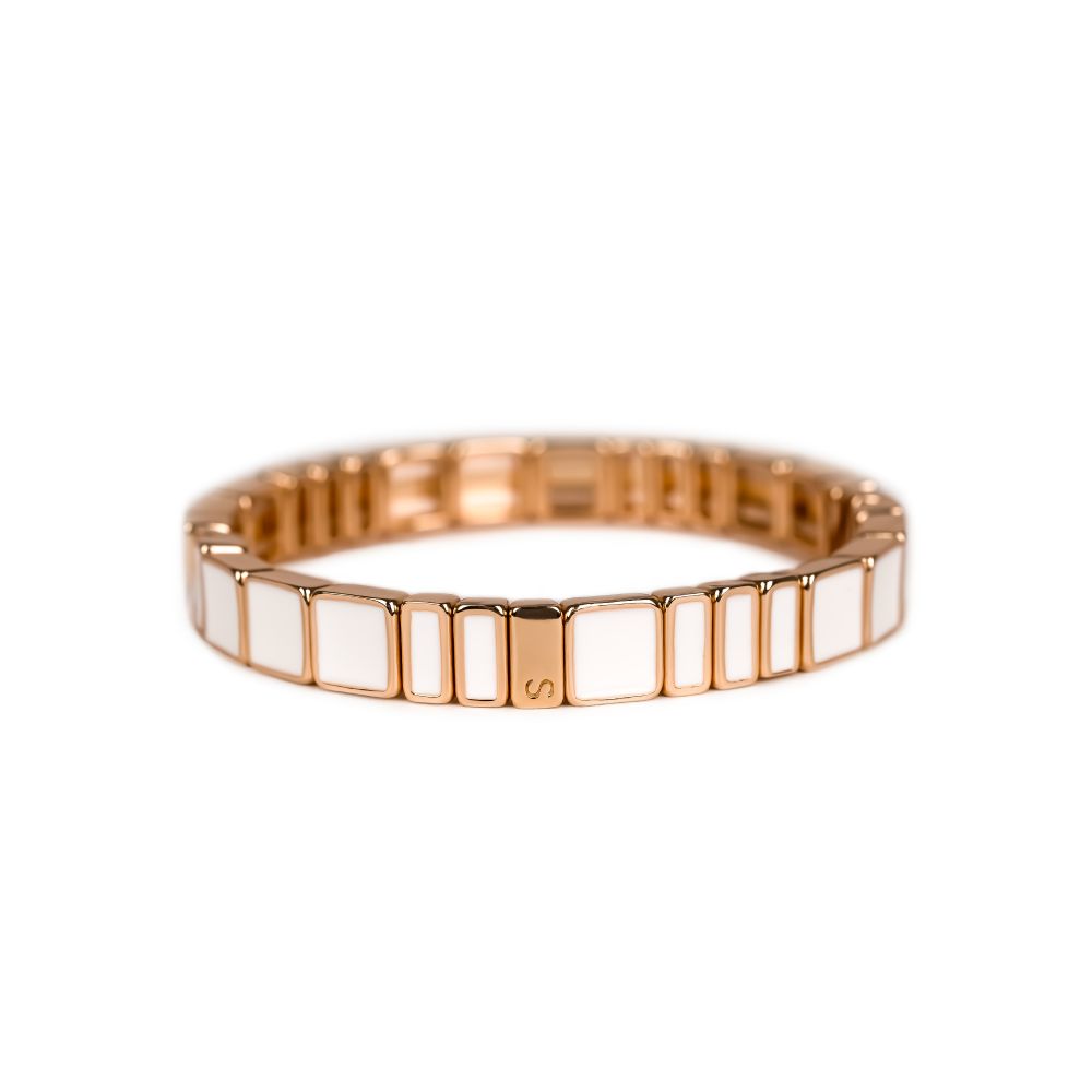 Bracelet Simone à Bordeaux - Hubba serti - blanc