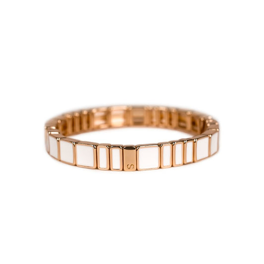 Bracelet Simone à Bordeaux - Hubba serti - blanc
