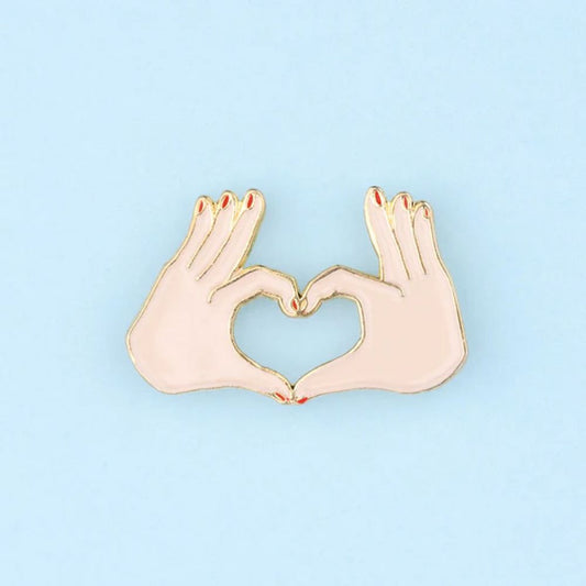 Pin's - Amour, coeur avec les doigts