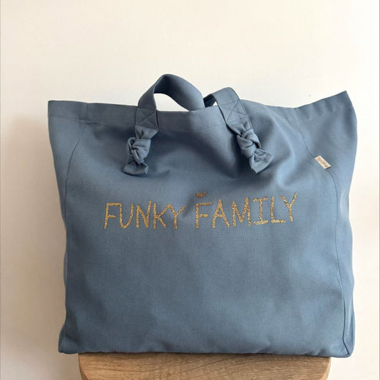 Sac cabas bleu nuage - Funky Family