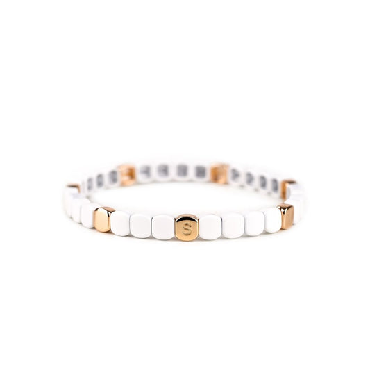 Bracelet Simone à Bordeaux - Colorful mini - blanc - Taille L