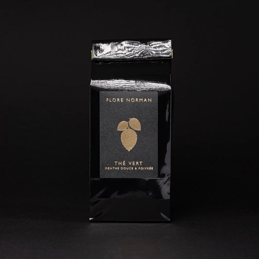 Sachet 80g - Thé vert - Menthe douce et poivrée