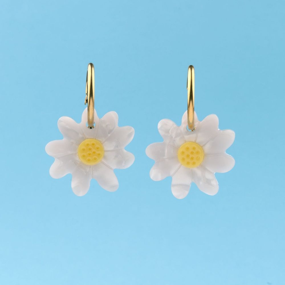 Boucles d'oreilles - Pâquerette