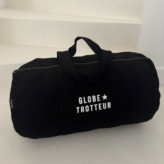 Sac polochon noir - Globe-trotteur