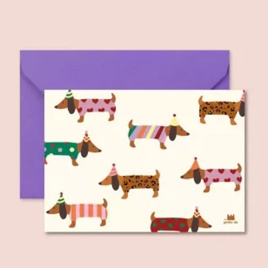 Carte - Teckel birthday