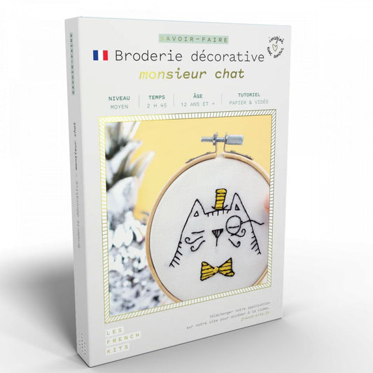 Kit broderie - Monsieur Chat