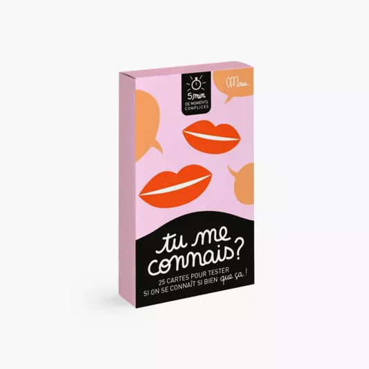 Tu me connais ? - 25 cartes pour tester si on se connaît si bien que ça !