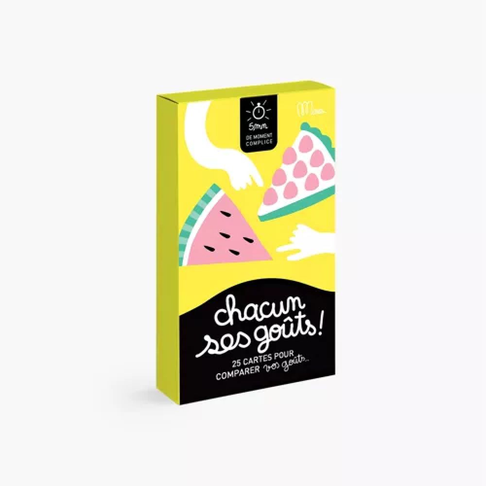 Chacun ses goûts ? - 25 cartes pour comparer nos goûts